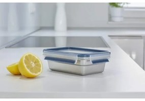Tefal - Contenitore per alimenti 0,8 l MSEAL STEEL blu/acciaio inossidabile