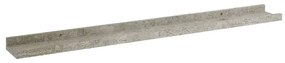 Mensole da parete 4 pz grigio cemento 80x9x3 cm