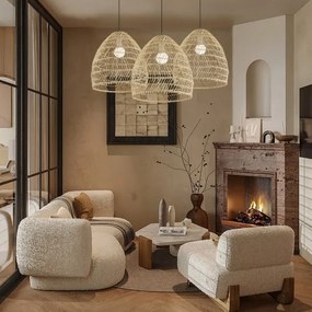 Immax 08260L - Lampadario sospeso con cavo BOHO DELICADO 1xE27/40W/230V Ø 38 cm