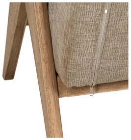 Divano beige con rivestimento in ciniglia 134 cm Rest – Ixia