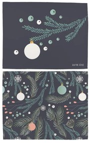 Tovagliette di stoffa con motivo natalizio in set da 2 35x45 cm Christmas Deco - Butter Kings