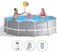 Piscina Intex rotonda 366x99 cm con pompa per filtraggio e scaletta