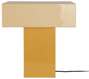Lampada da tavolo gialla (altezza totale 35 cm) Grato Recto – Leitmotiv
