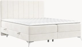 Letto boxspring in velluto fatto a mano con contenitore Aggaz, H2