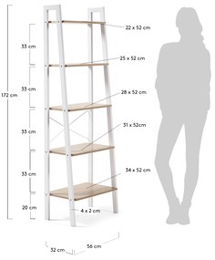 Kave Home - Scaffale Aarhus 56 x 172 cm