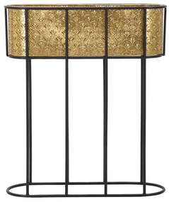 Portavasi Ovale in Metallo - 60x20x70 cm Elegante