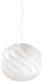 Sospensione Moderna Globe 1 Luce In Polilux Bianco D40 Made In Italy
