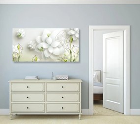 Quadro su tela – Fiori astratti
