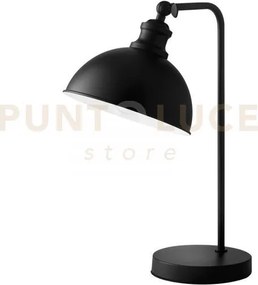 Lume charleston in metallo nero 1 luce attacco e27 16x27x43cm