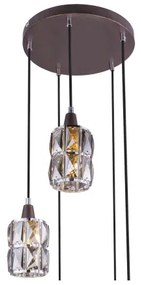 Globo 15761-5 - Lampadario di cristallo a sospensione WOLLI 5xE14/40W/230V