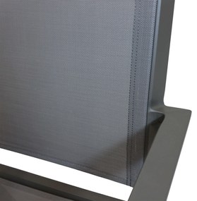 SPLENDOR - poltrona da giardino in alluminio e textilene impilabile