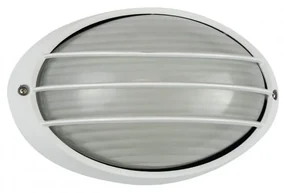 Plafoniera E27 IP54, Bianca, 214x142mm Colore Bianco