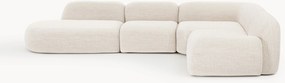 Divano angolare componibile XL in bouclé con chaise longue Wolke