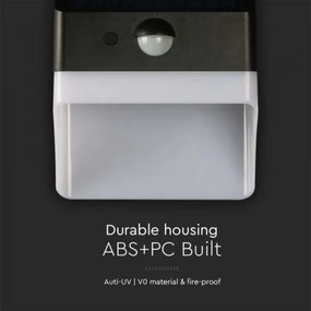 Lampada solare da parete LED con sensore LED/2W/3,7V 4000K IP65 1200 mAh