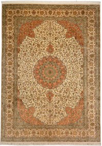 Cashmere Silk Tappeto orientale 250x330 Beige (Indian) Annodato A Mano
