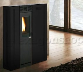 Royal Gigliola Air 80 Stufa A Pellet Ad Aria 7 Kw Serbatoio 15 kg 89x25x105 Cm In Acciaio Nero