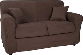 Divano 2 posti in tessuto sfoderabile VERONA 150 cm tinta unita MARRONE