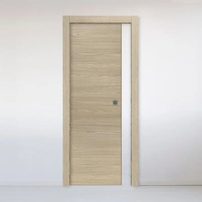Porta interna scorrevole Oxford miele in legno colore rovere, L 60 x H 210 cm, apertura reversibile