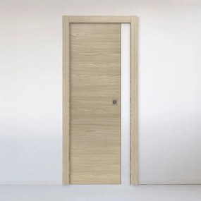 Porta scorrevole Oxford rovere L 60 x H 210 cm reversibile