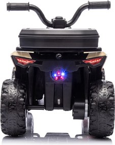 Quad Elettrico per Bambini Safari 6V con Bauletto Posteriore Beige...