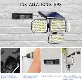 Immax 08481L - Applique a LED solare con sensore LED/5W/5,5V IP65