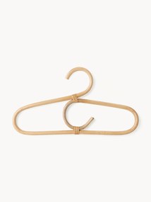 Set di 4 appendiabiti in rattan Aranya