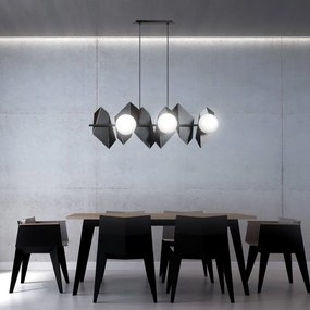 Lampadario a Sospensione DRIFTON 6 BLACK e WHITE Colore Nero