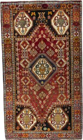 Shiraz Tappeto persiano 280 x 160 Rosso (Iran) Annodato A Mano