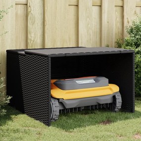 Garage Per Robot Tosaerba Nero 86x90x52/57 Cm İn Polyrattan /