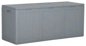 Baule Da Giardino 270 L Grigio İn Rattan Pp /