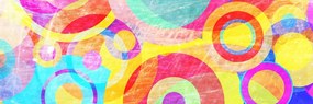 Stampa su tela – Cerchi grunge