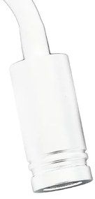 LED Lampada flessibile da parete con base USB 1xLED/8W+1xLED/2W/230V bianco/argento