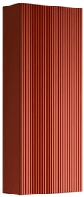 Pensile bagno Opera laccato opaco paprika, 1 anta apertura da sinistra P 17 x L 30 x H 80 cm