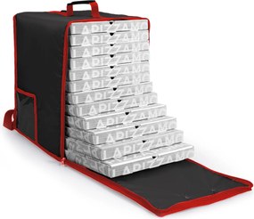 Zaino Borsa Termica Porta Pizze da Asporto 15 Cartoni Safemi Fast 15 Nero...