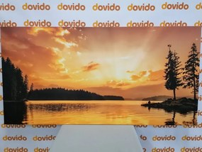 Quadro su tela – Riflesso del lago di montagna