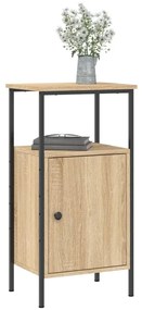 Comodini 2pz rovere sonoma 41x31x80 cm in legno multistrato