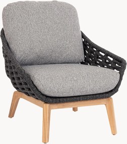 Poltrona da giardino con gambe in legno di teak Tamires