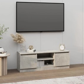 Mobile Porta Tv Con Anta Grigio Cemento 102x30x36 Cm /