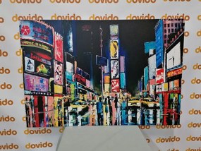 Quadro su tela – New York colorata