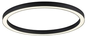 Plafoniera grigio scuro incl. LED con telecomando - Mick