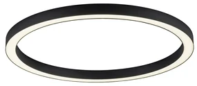 Plafoniera grigio scuro incl. LED con telecomando - Mick