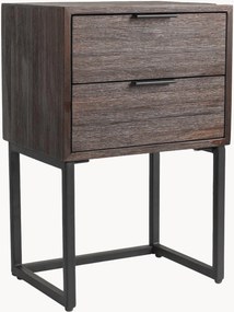 Comodino in legno di teak con cassetti Webster