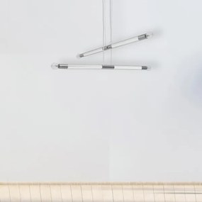 Lampadario su fune BASTONE WHITE 4xE14/40W/230V