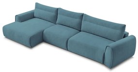 Divano angolare blu Aden – Bobochic Paris