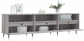 Mobile porta tv grigio sonoma 150x30x44,5 cm legno multistrato