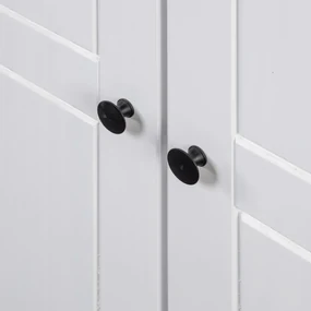 Armadio bianco 80x50x171,5 cm legno massello pino panama range