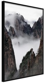 Poster  Misty Valley  Cornice Quadri Cornice nera, Larghezza x Altezza Home decor 20x30