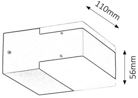 Rabalux 8060 - Applique a LED da esterno BONA 2xLED/4,5W