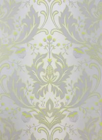 Matthew Williamson Carta da parati Viceroy - Lime/ Grey