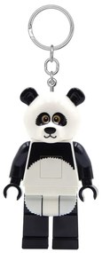 Portachiavi bianco e nero con torcia Iconic Panda - LEGO®